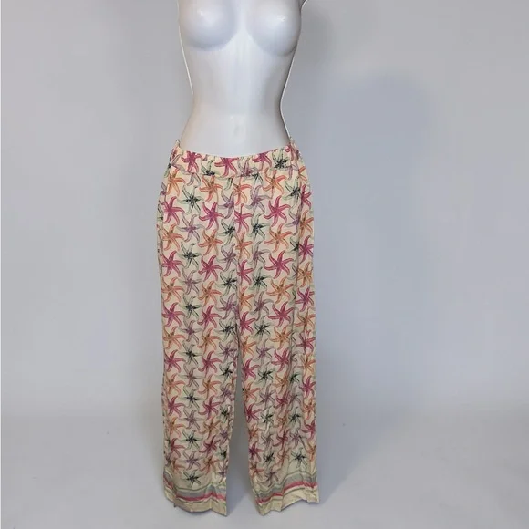Scotch & Soda - Gia Starfish Printed Trousers Size 32 & Size 30 US Medium - Picture 6 of 10